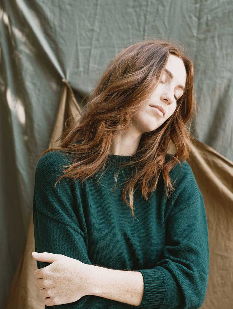 Jersey largo de tricot 100% lana merino