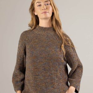 Jersey manga francesa moteado de algodón orgánico