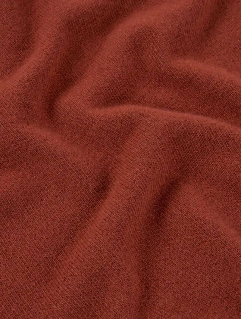 Jersey manga murciélago de lana merino rojo - Imagen 7