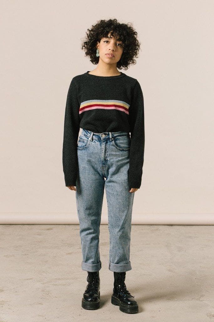 Jersey negro mujer 100% sostenible - Imagen 4