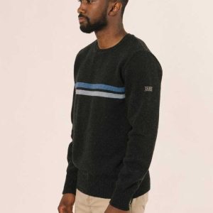 Jersey negro hombre de hilo reciclado