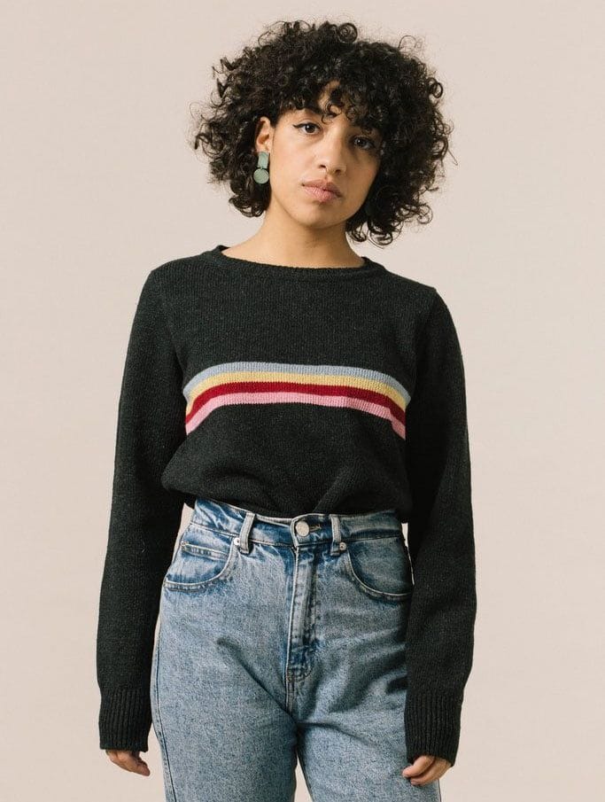 Jersey negro mujer 100% sostenible