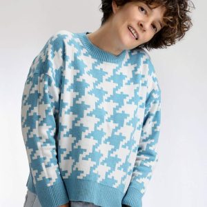 Jersey pata de gallo 100% lana merino