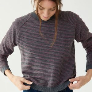 Jersey de punto con manga ranglán para mujer