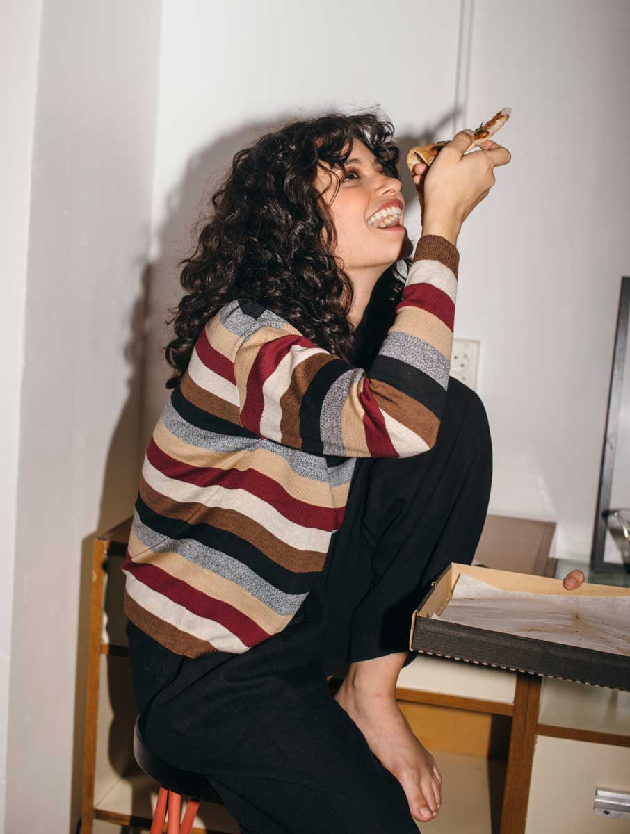 Jersey rayas de lana merino estilo vintage - Imagen 5