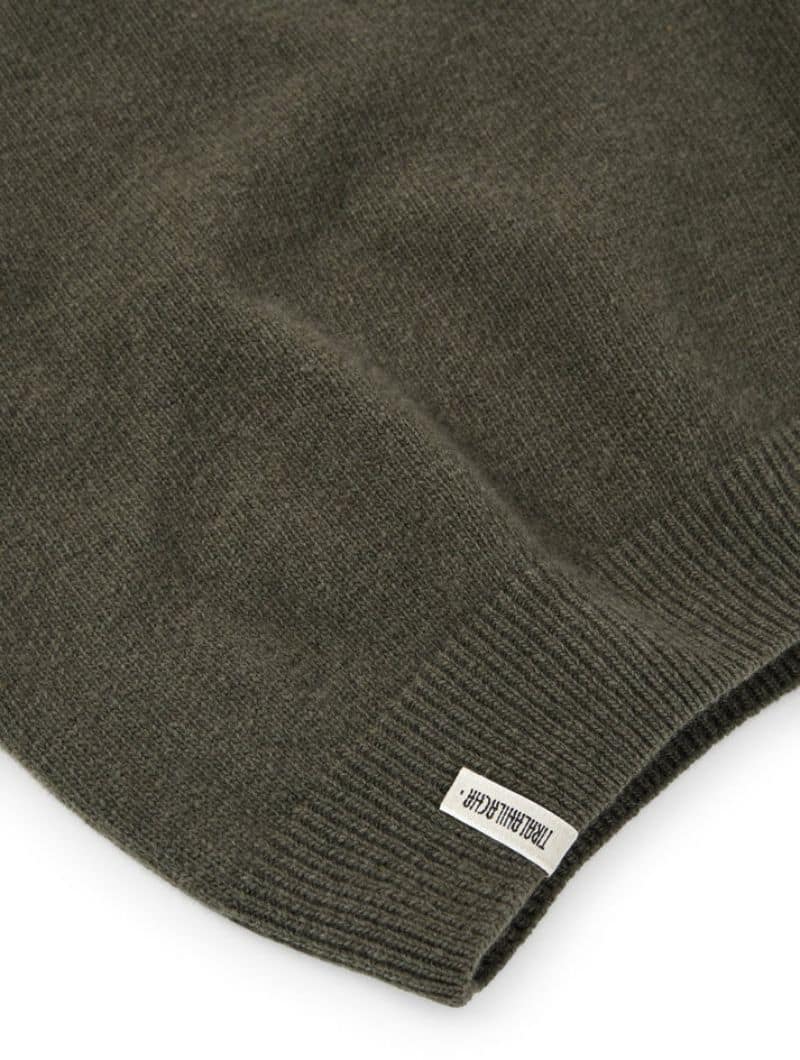 Jersey verde manga murciélago de lana merino - Imagen 7