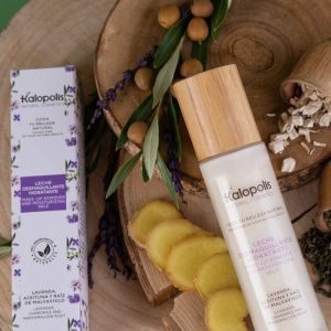 Leche desmaquillante de lavanda, aceituna y malvavisco