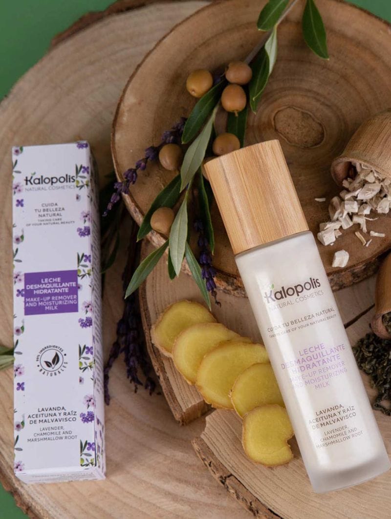 Leche desmaquillante de lavanda, aceituna y malvavisco