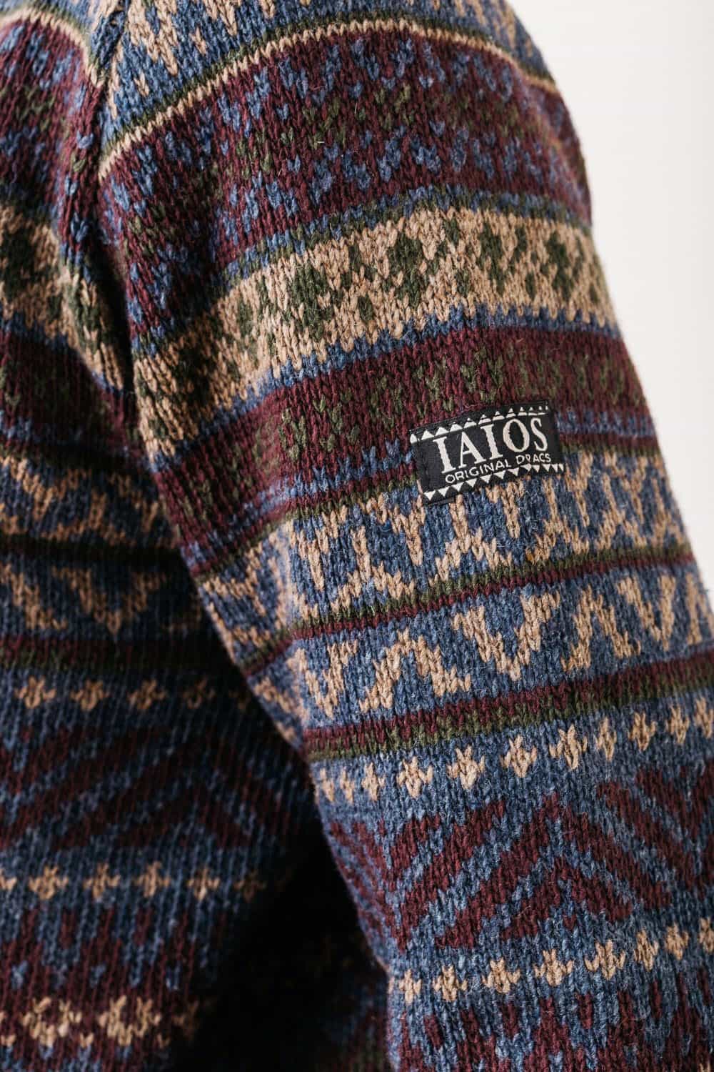 Jersey jacquard hombre de lana reciclada - Imagen 3