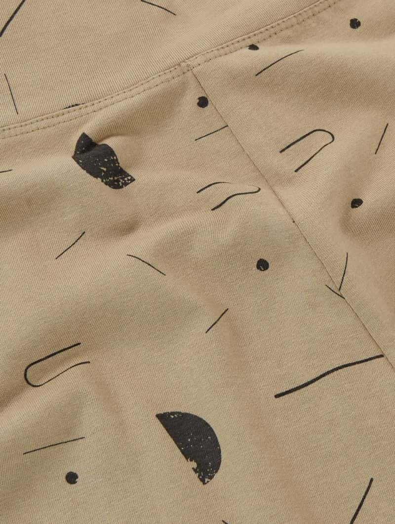 Mallas algodón orgánico beige estampado sideral - Imagen 5