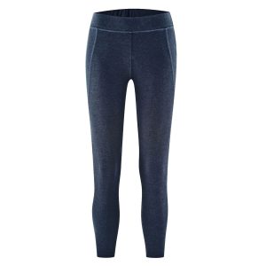 Mallas yoga azul marino de algodón orgánico y cáñamo