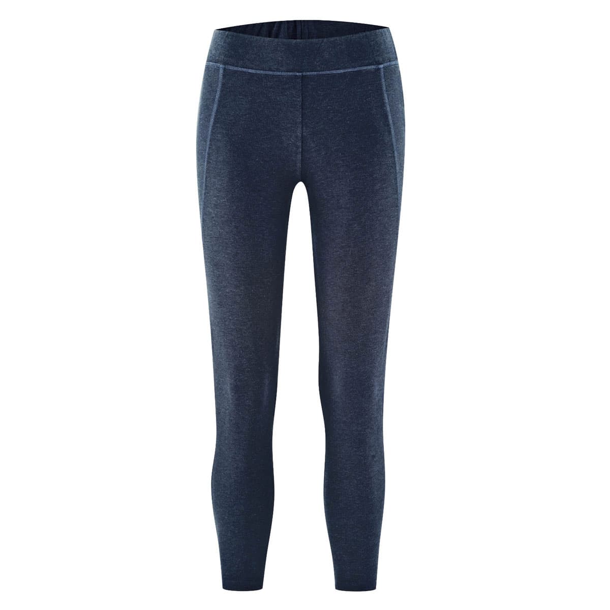 Mallas yoga azul marino de algodón orgánico y cáñamo