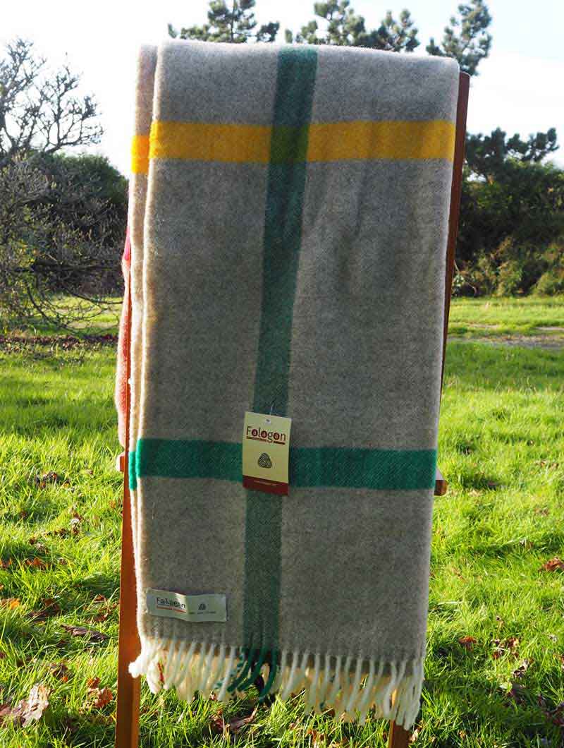 Manta del Val de San Lorenzo cuadros multicolor - Imagen 4