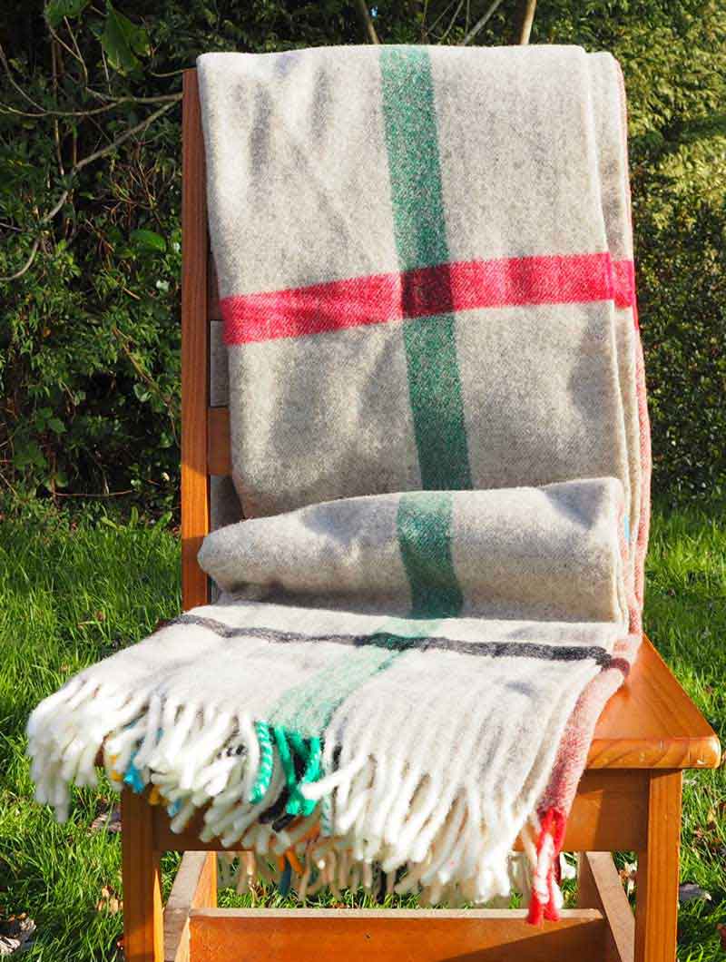 Manta del Val de San Lorenzo cuadros multicolor - Imagen 5