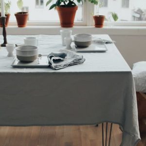 Mantel de tela de algodón orgánico