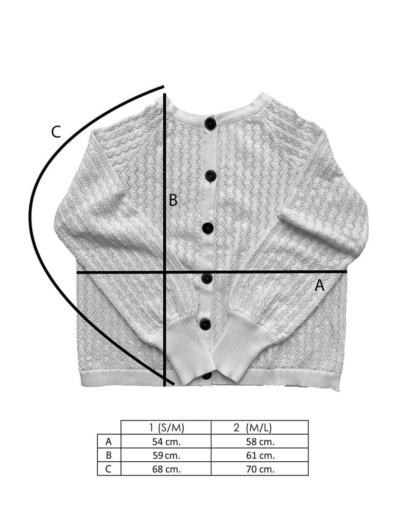 Chaqueta de punto calado, «Aire» niebla - Imagen 8