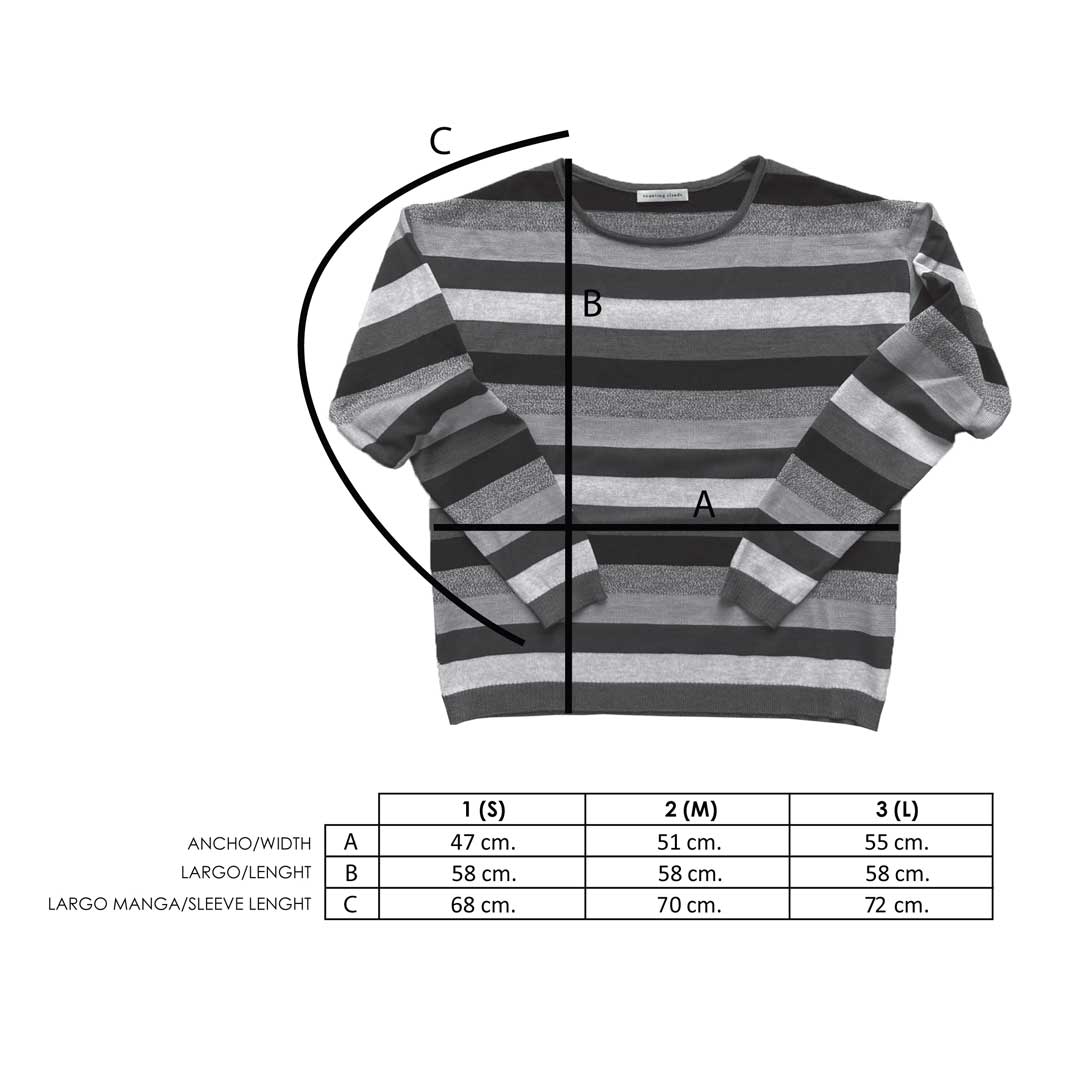 Jersey rayas de lana merino estilo vintage - Imagen 8