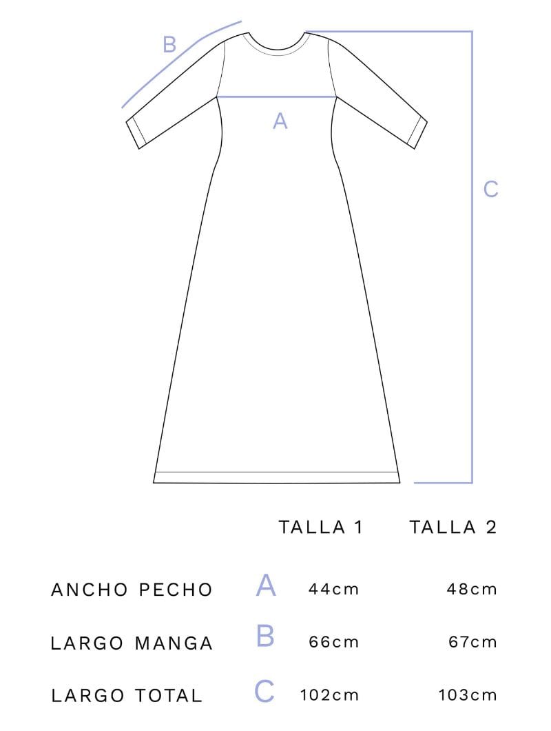 Vestido geométrico de colores 100% lana merino - Imagen 8
