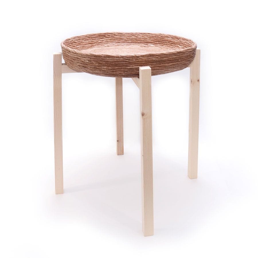 Mesa auxiliar redonda de diseño sostenible - Imagen 4