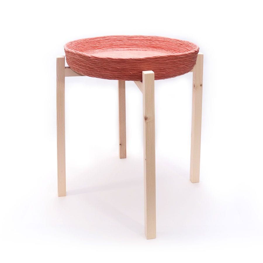 Mesa auxiliar redonda de diseño sostenible - Imagen 9