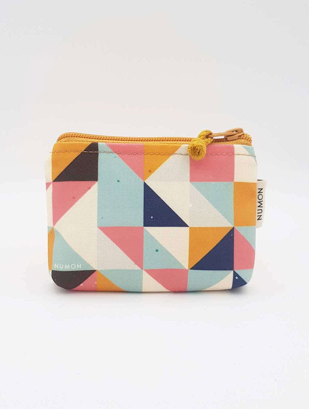 Monedero de tela de triángulos de colores - Imagen 2
