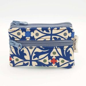 Monedero doble cremallera estampado modernista