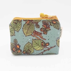 Monedero reciclado estampado avellana