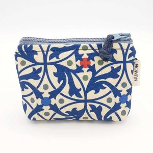 Monedero reciclado estampado modernista