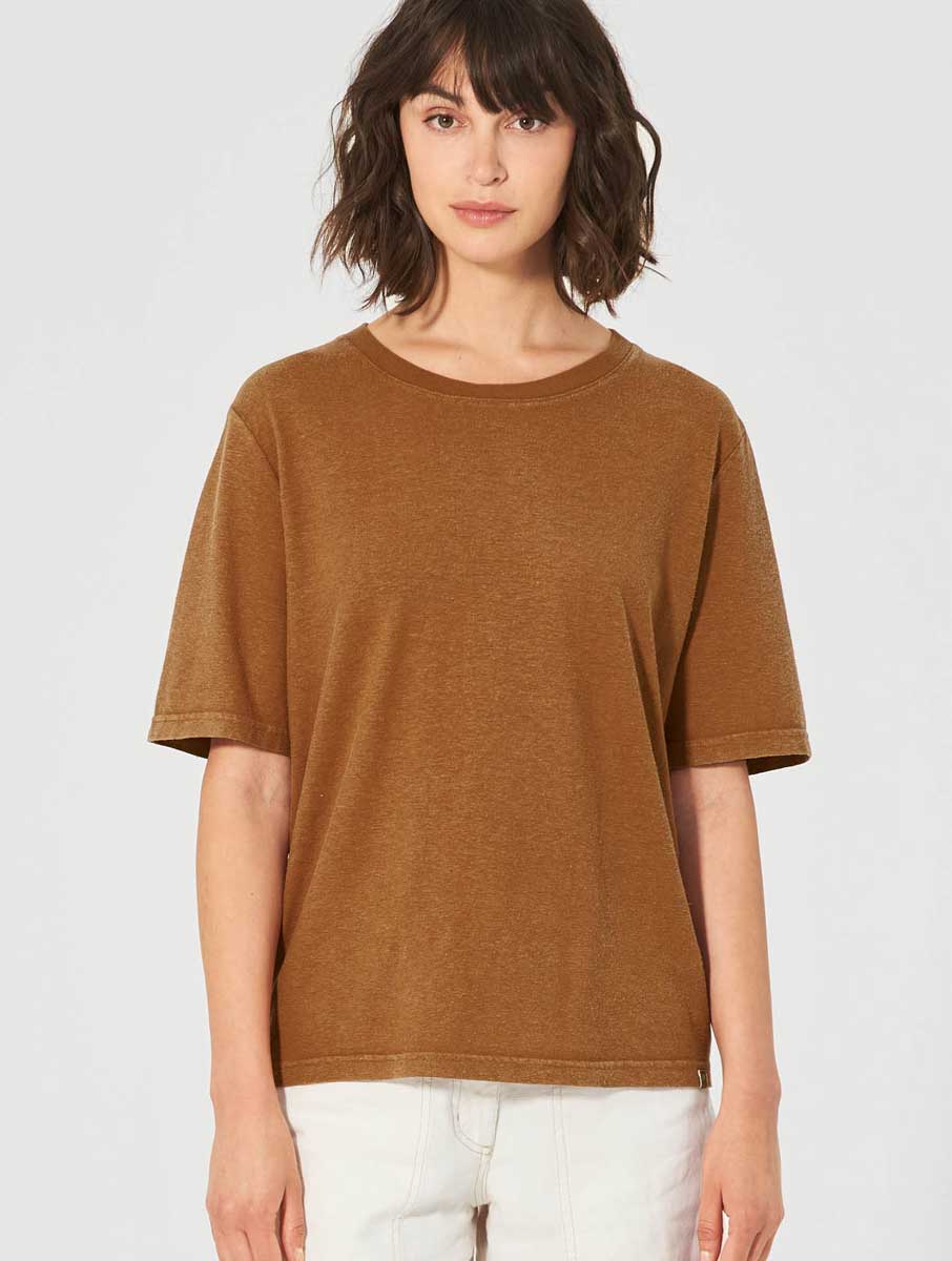 Camiseta oversize de manga corta ecológica para mujer - Imagen 2