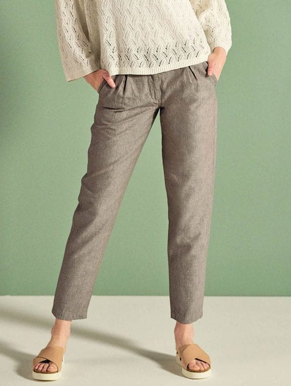 Pantalones chinos mujer de cáñamo orgánico - Imagen 2