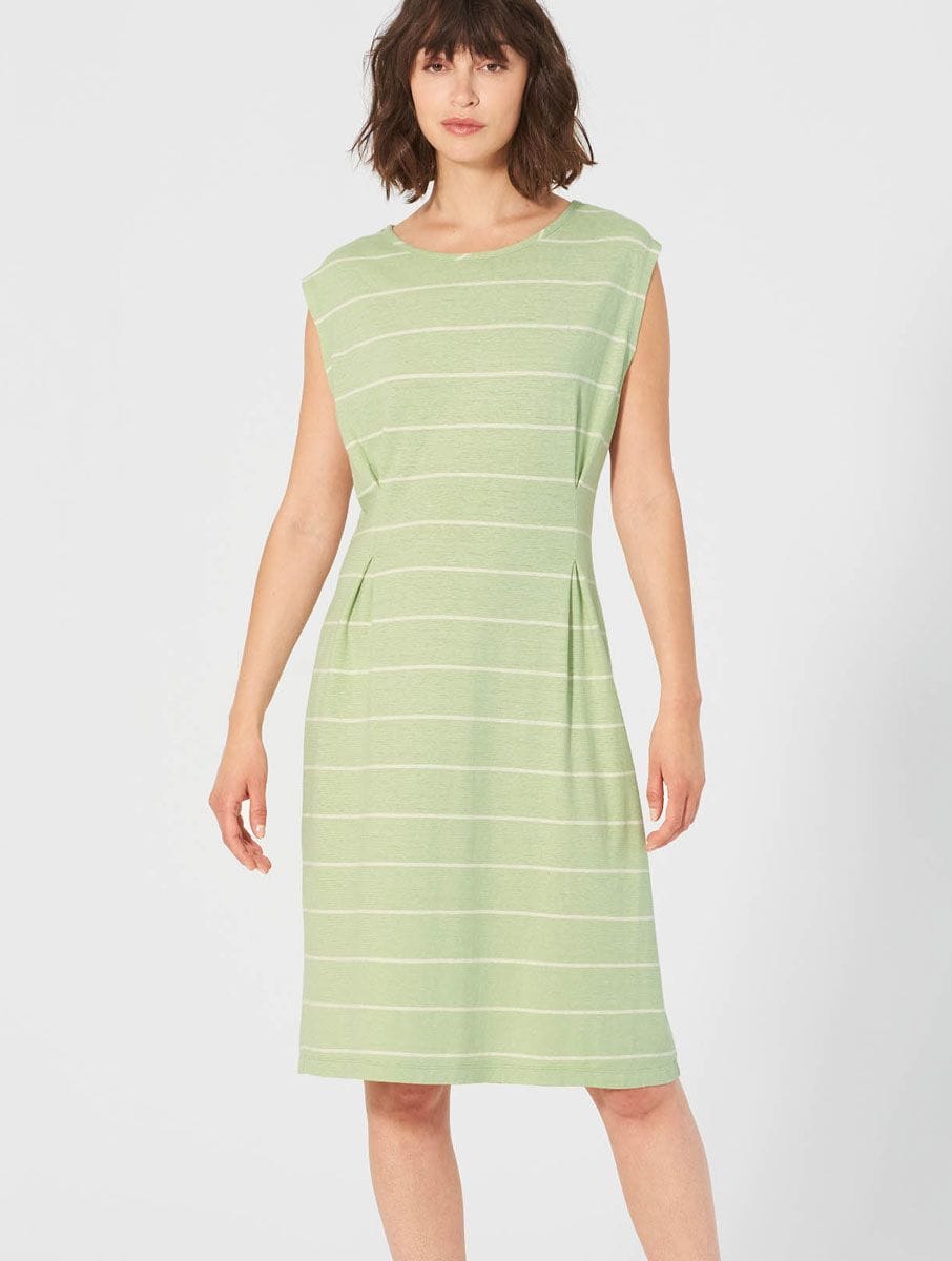 Vestido de rayas sin mangas ecológico para mujer - Imagen 4