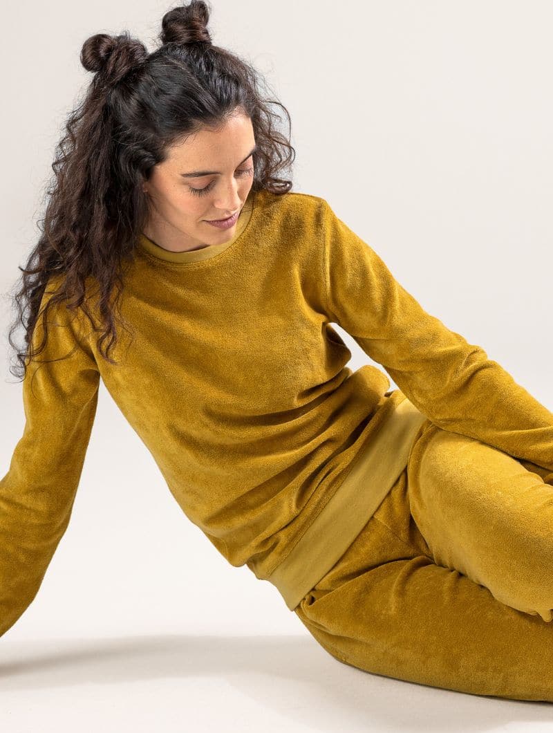 Pijama felpa mujer de algodón orgánico - Imagen 9