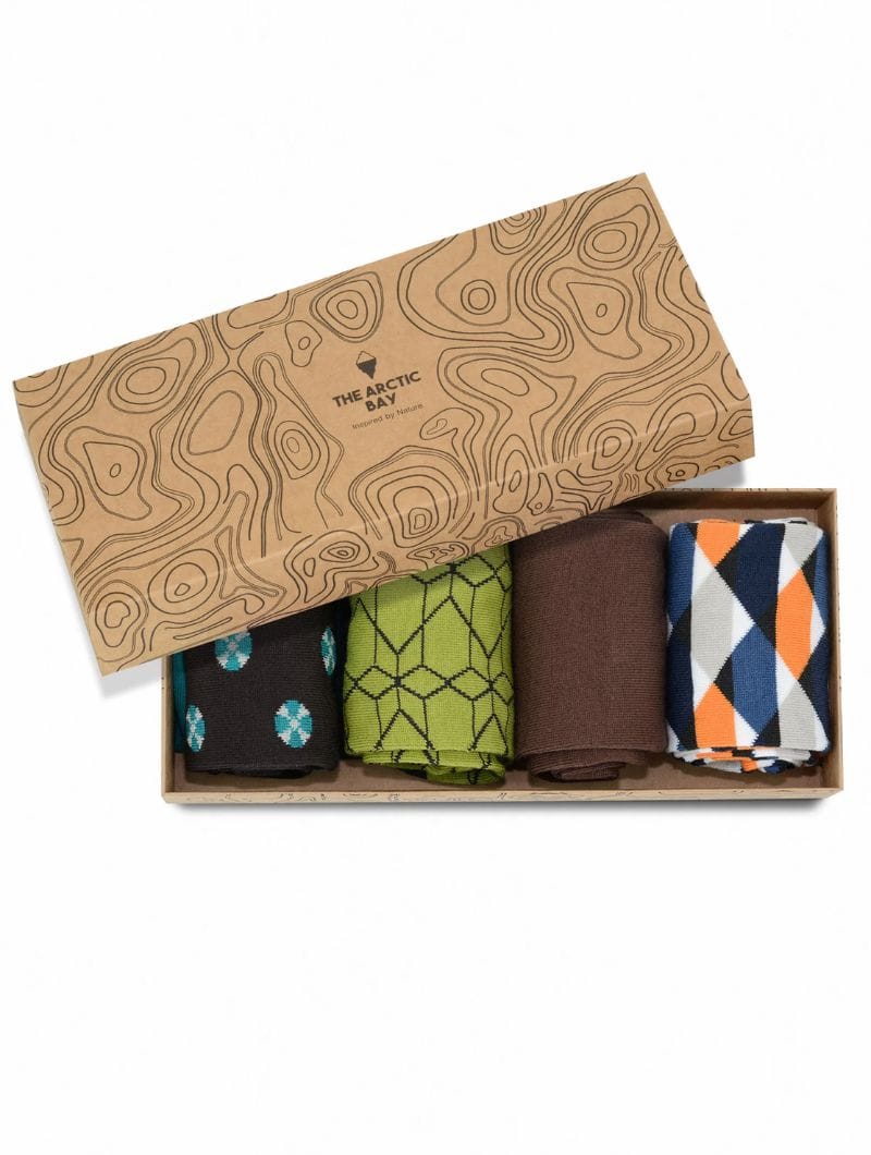 Pack 4 calcetines Gea de algodón orgánico