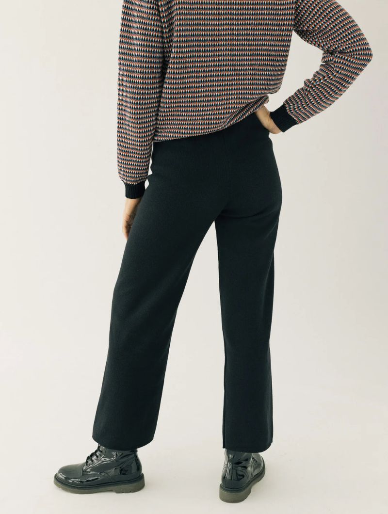 Pantalón ancho de punto liso para mujer - Imagen 3