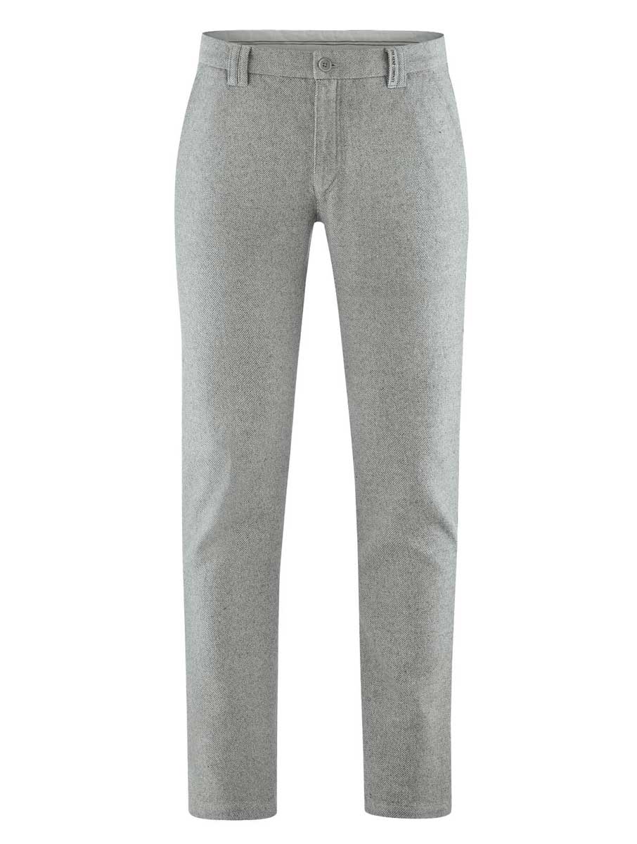 Pantalón chino hombre gris de tejido orgánico reciclado - Imagen 4
