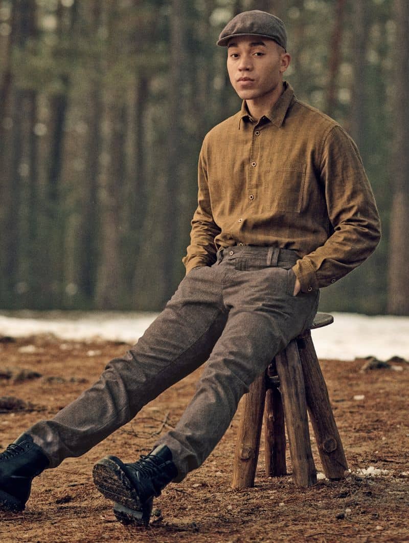 Pantalón chino de sarga para hombre - Imagen 3