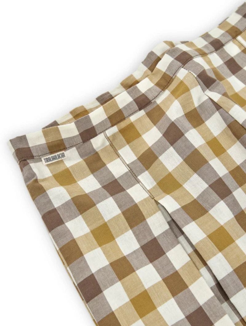 Pantalón corto cuadros vichy para mujer - Imagen 5