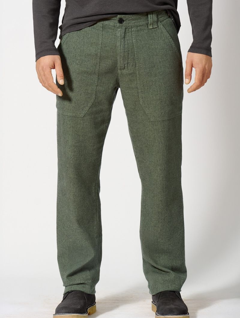Pantalón pepita bolsillos cáñamo y algodón orgánico hombre - Imagen 9