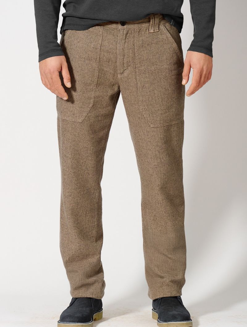 Pantalón pepita bolsillos cáñamo y algodón orgánico hombre - Imagen 2