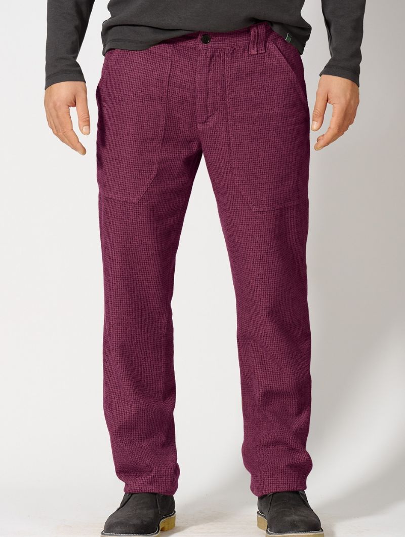 Pantalón pepita bolsillos cáñamo y algodón orgánico hombre - Imagen 7