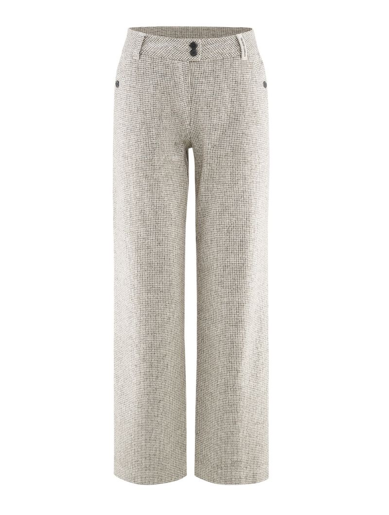 Pantalón pepita cáñamo y algodón orgánico mujer - Imagen 8