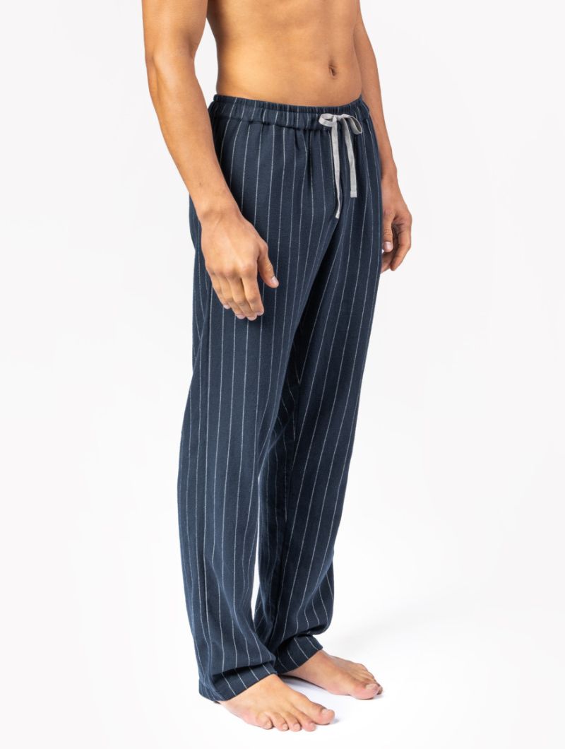 Pantalón pijama a rayas de algodón orgánico - Imagen 3
