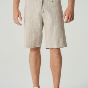 Pantalón corto raya diplomática de cáñamo y algodón orgánico