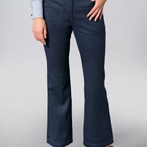 Pantalones campana para mujer de cáñamo y algodón orgánico