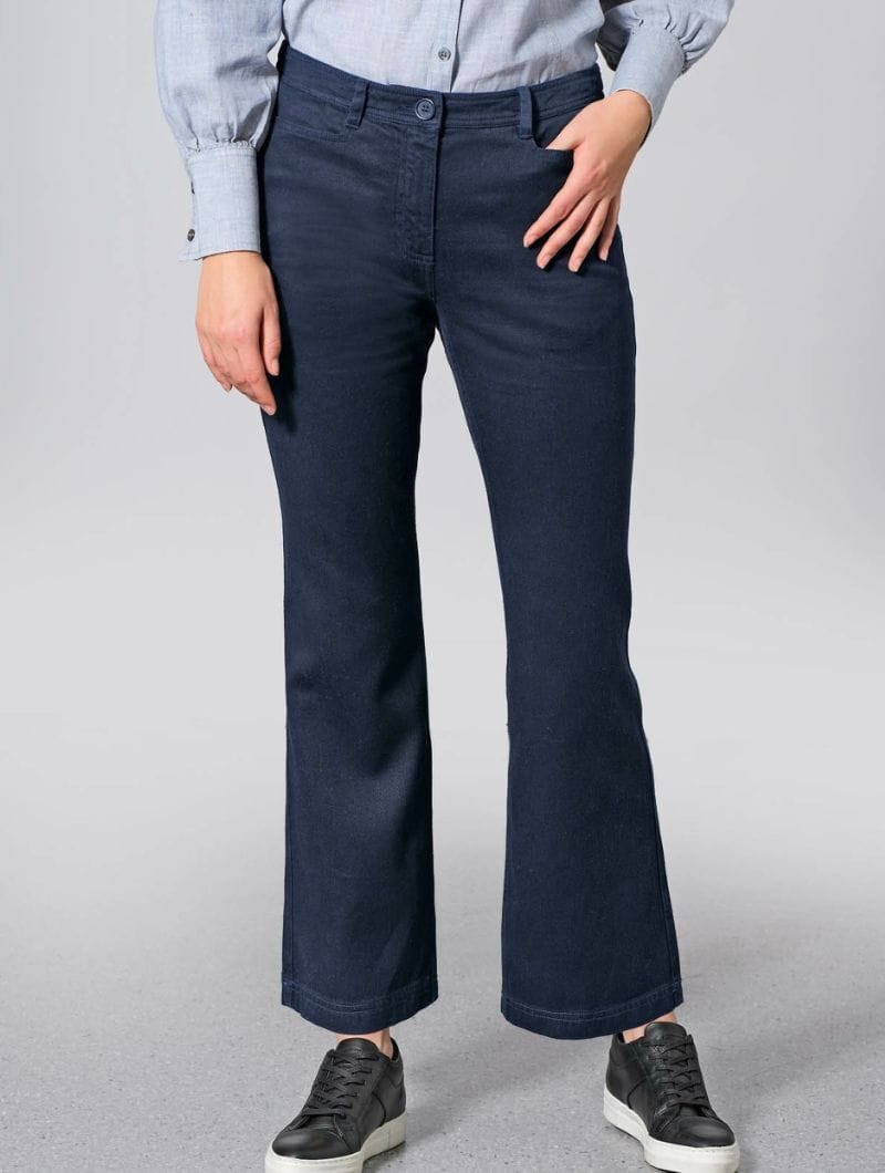 Pantalones campana para mujer de cáñamo y algodón orgánico