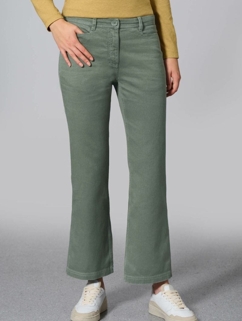 Pantalones campana para mujer de cáñamo y algodón orgánico - Imagen 5