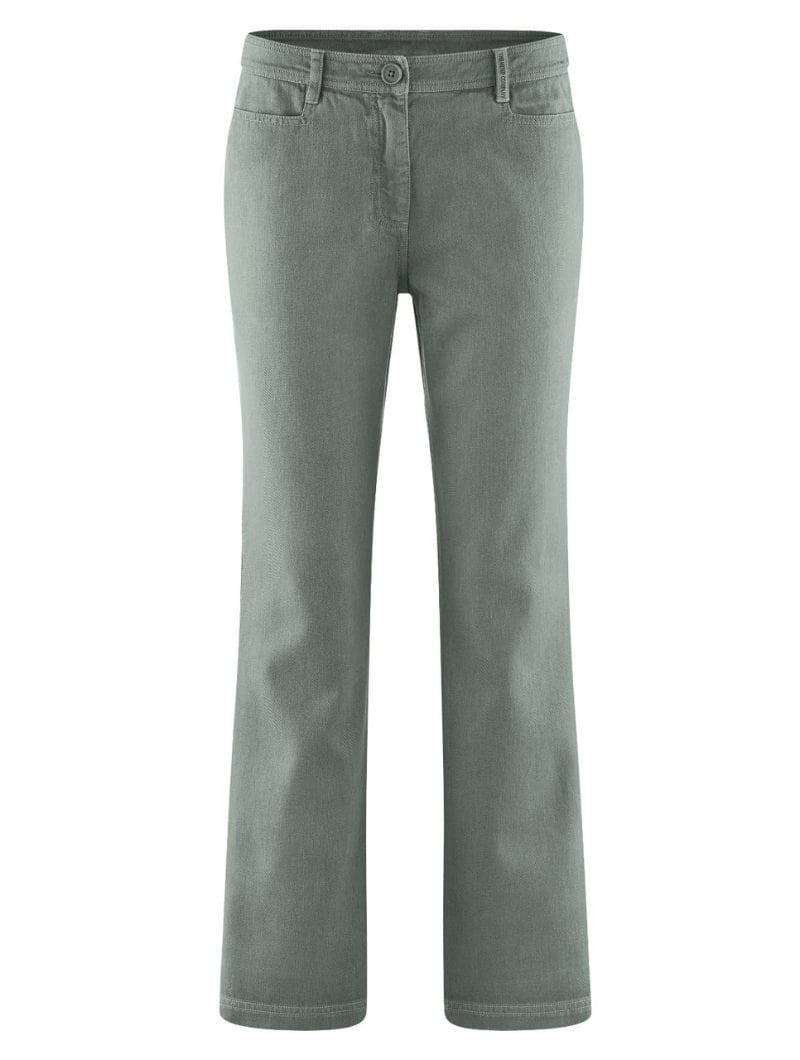 Pantalones campana para mujer de cáñamo y algodón orgánico - Imagen 8