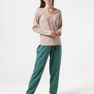 Pijama algodón orgánico mujer estampado