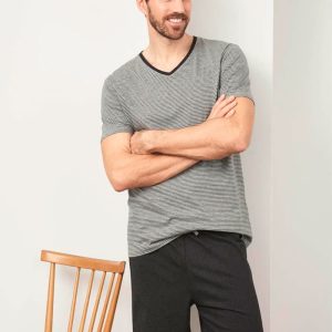 Pijama corto hombre 100% algodón orgánico