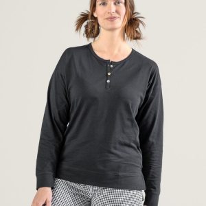 Pijama a cuadros ecológico mujer blanco y negro